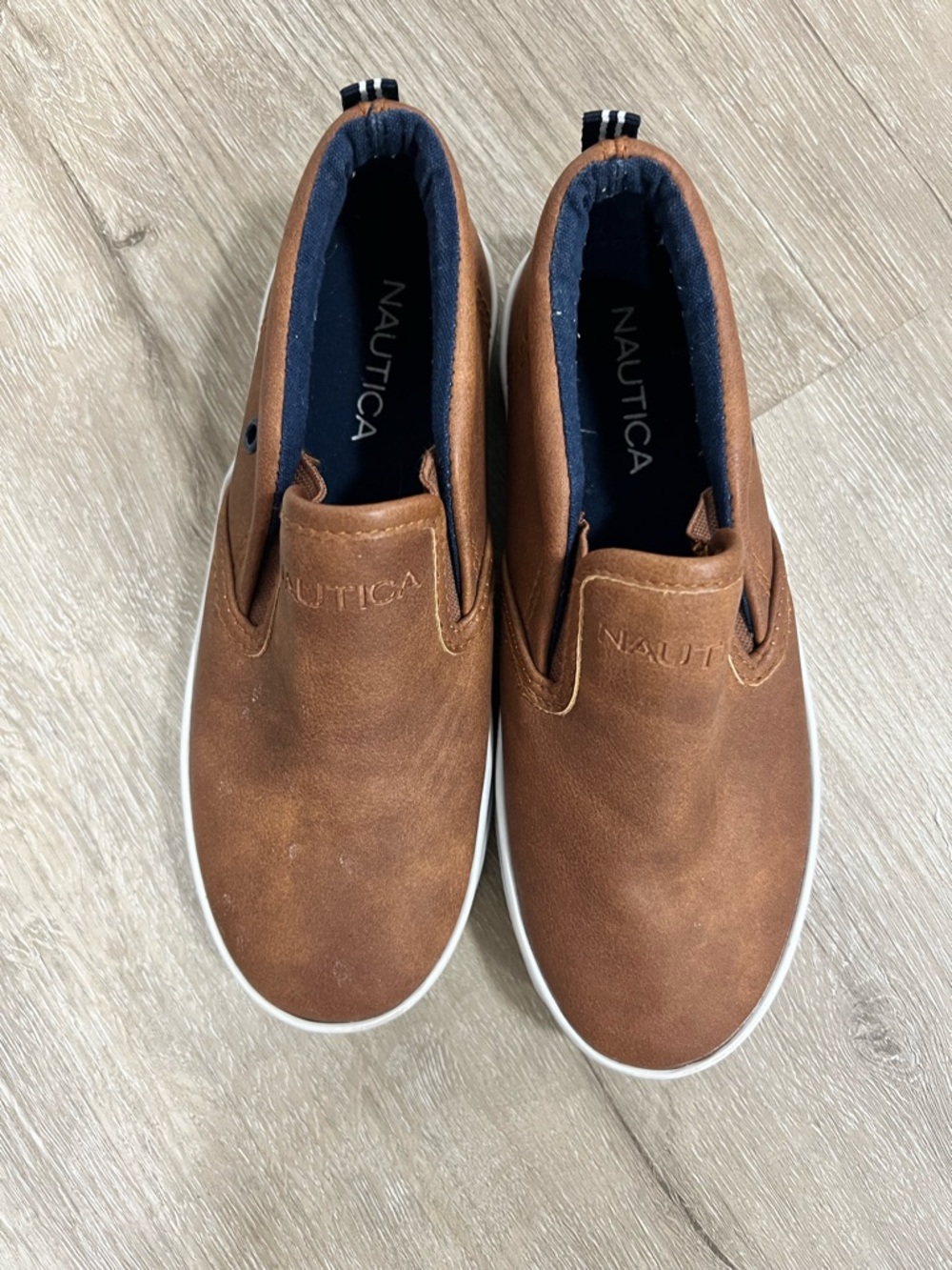 Nautica Chestnut Slip-On Casual Sneakers size 13 little boy